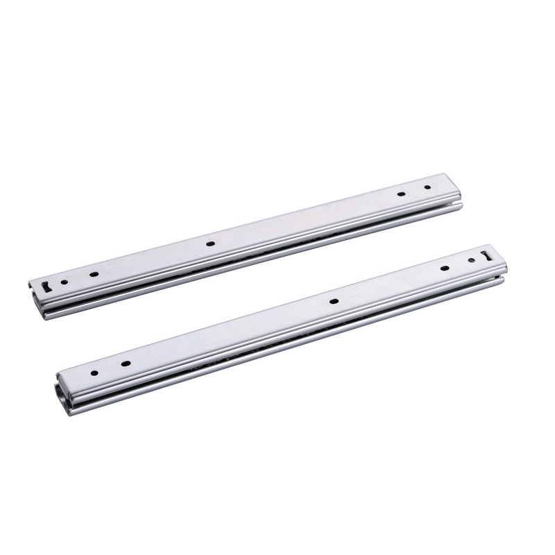 Double Layer Kitchen Cabinet Drawer Slide Parts Modern Kitchen Hardware 3 Folding Drawer Slides Stainless Steel / Steel 35.3 MM