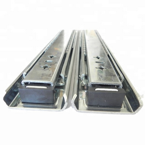 53mm Drawer Runners / Slides Heavy Duty 115kg Full Extension Drawer Slides For Industrial