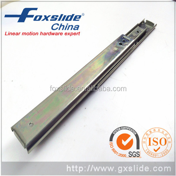 35mm Height 500mm Long Cold rolled steel 2-fold zinc plated ball bearing drawer slide