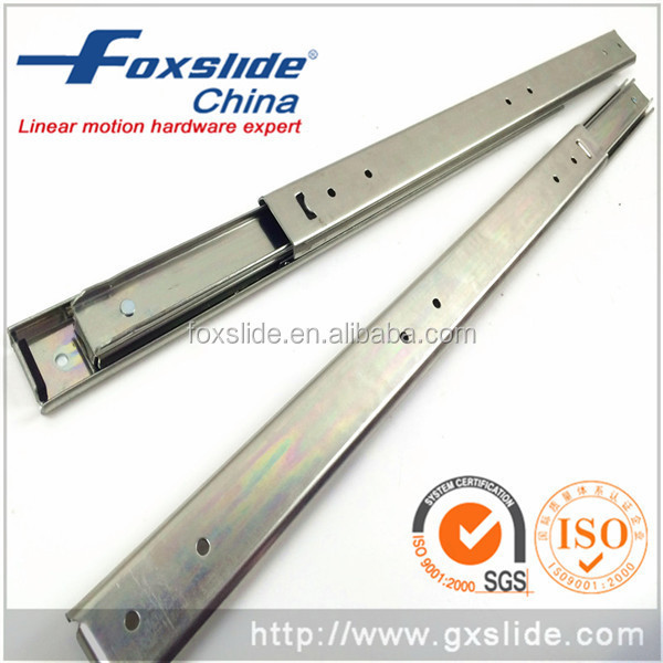 35mm Height 500mm Long Cold rolled steel 2-fold zinc plated ball bearing drawer slide