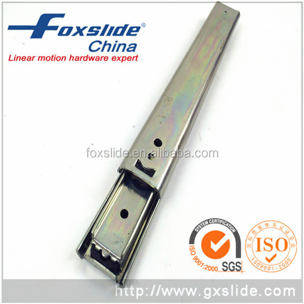 35mm Height 500mm Long Cold rolled steel 2-fold zinc plated ball bearing drawer slide