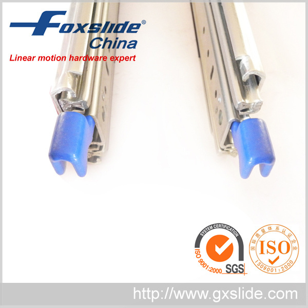 Foxslide 76mm width heavy duty drawer machinery push to open slide rail 1250mm