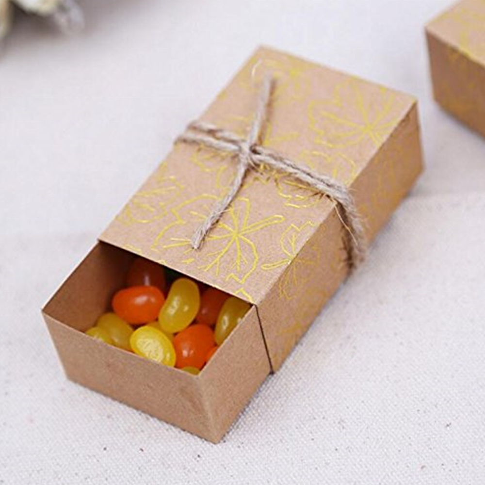 Kraft Paper Drawer Box Handmade Soap Party Gift Craft Candy Packaging Brown Cardboard Boxes