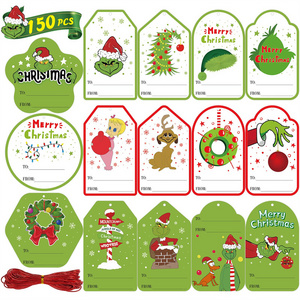 Christmas Gift Tags with String Attached Xmas Gift Tags for Presents Holiday Name Tag Labels for Christmas Gifts