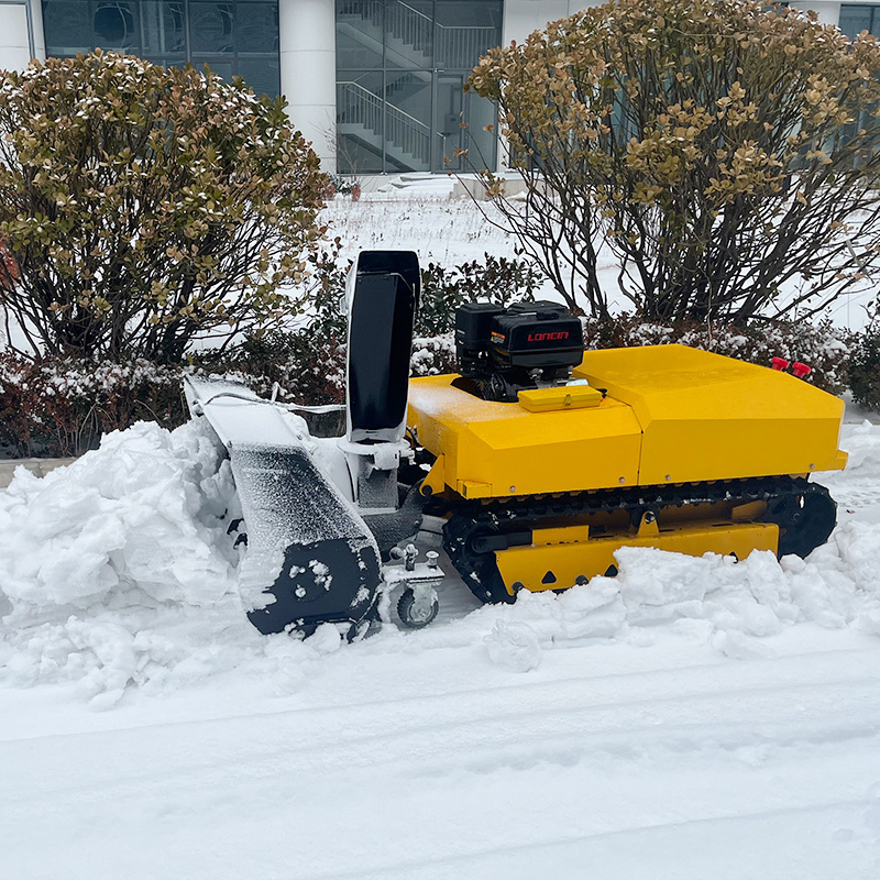 CX-1000 Remote Controlled Loncin 420CC Street Gasoline Snow Sweeper Machine for Sale Snow Blower