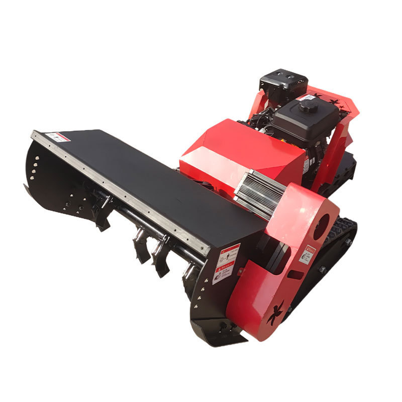 GC-800 800mm Cutting Width Hybrid Remote Control Steep Slope Flail Lawn Mower China Robot Mower for Sale