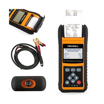 FOXWELL BT780 Hot Sale 12V 24V Car Battery Tester With Printer Car Diagnostic Tool Automotive Batter Tester Car Battery Analyzer