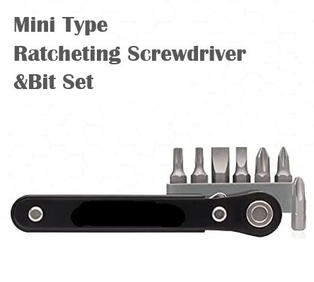 Multifunctional Hand Tools Slot philip CR-V Reversible Ratchet Screwdriver Bit Set