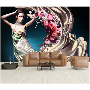 Wholesale Good Price Of 3D Hot Sexy Girl Print Mural Wallpaper Coverings Designs