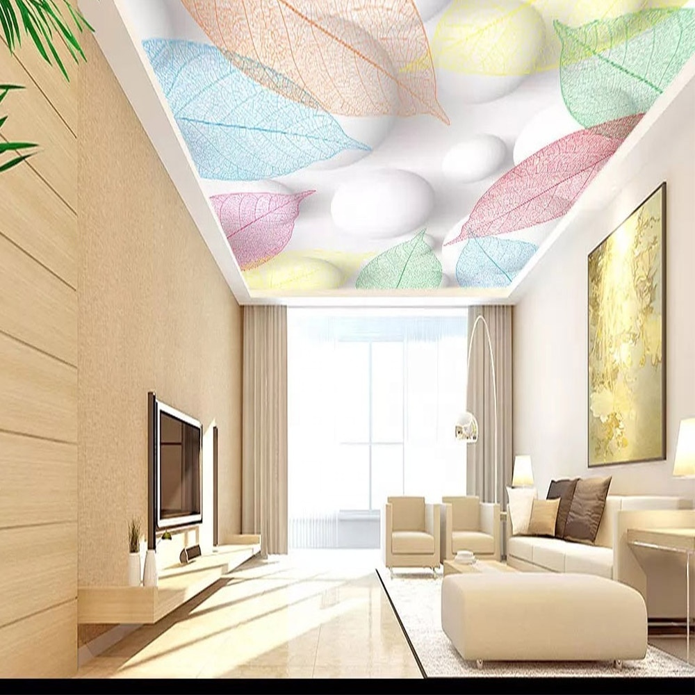 pop design ceiling 3d effect stretch ceiling lighting box pvc ceiling panel fabric designs