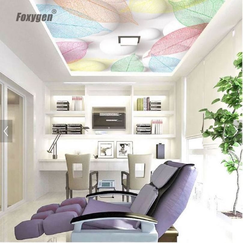 Home Decor Wall 3d Stretch Mural Effect Fabric Tile Pvc Panel Light Design Illumination Ceiling