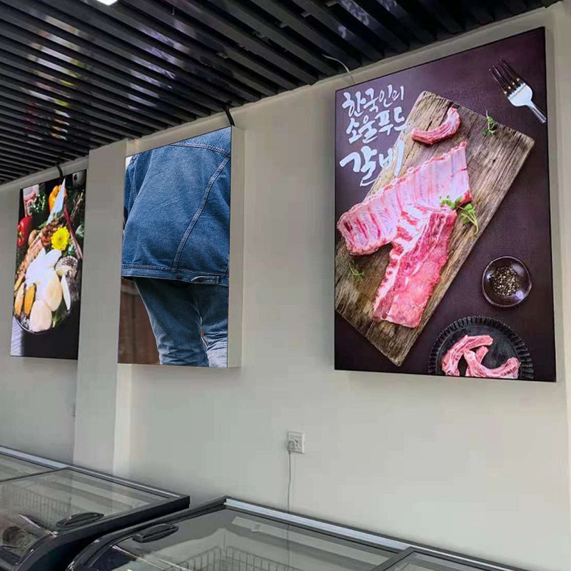 Ultra-Thin Display Lightbox Hanging Light Box Led Menu Board Advertising Picture Frame