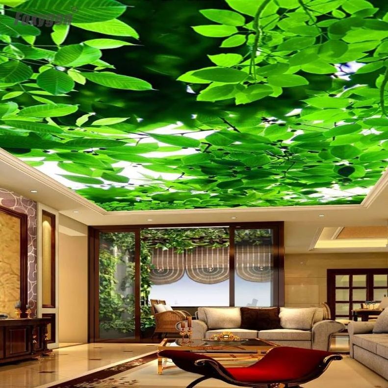 pop false ceiling 3d effect stretch ceiling lighting box pvc ceiling panel fabric designs