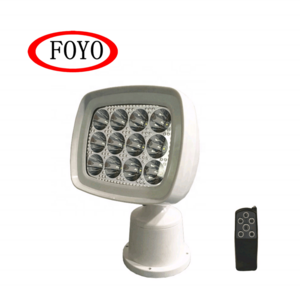 Foyo Led Searchlight for Boat Marine, 1600Lumens Spotlight with Wireless Remote Great for Rescue Restoration Offroad Lighting