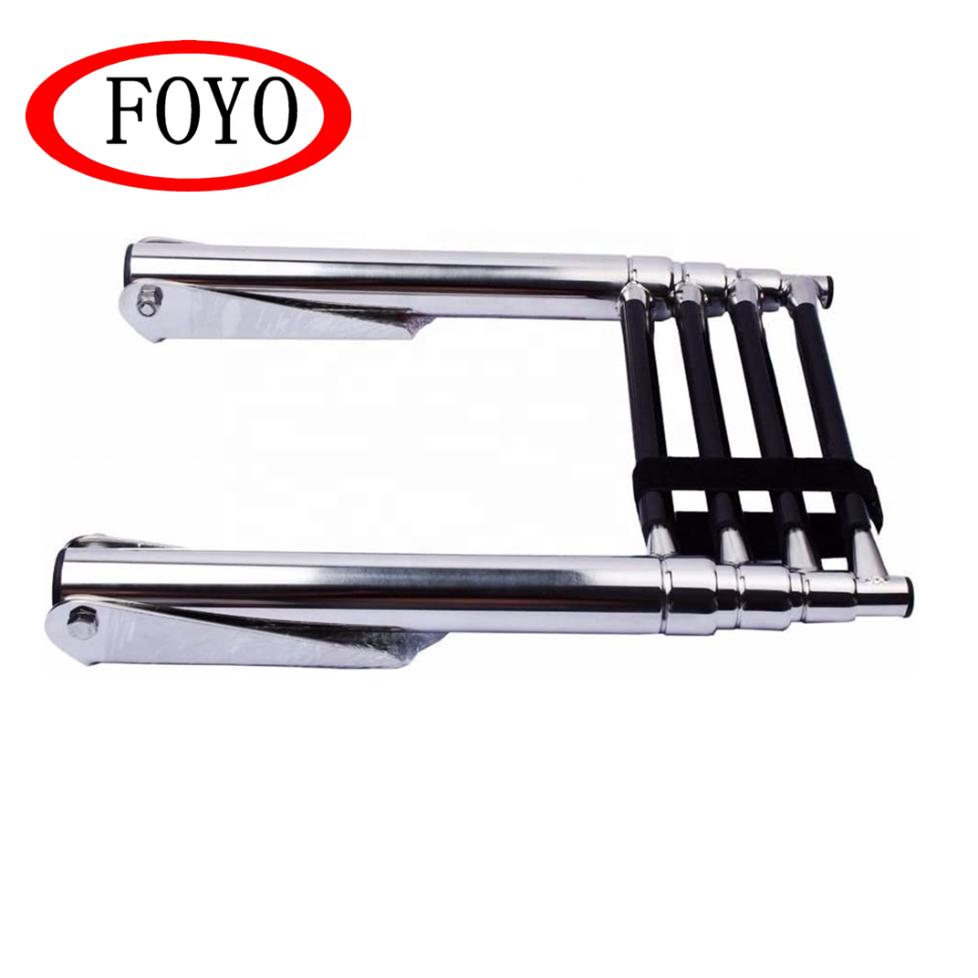 FOYO Brand Manufacturers 4 Step Stainless Steel Over Platform Telescopic Ladders for Boat and Swimming Pool With Factory Price