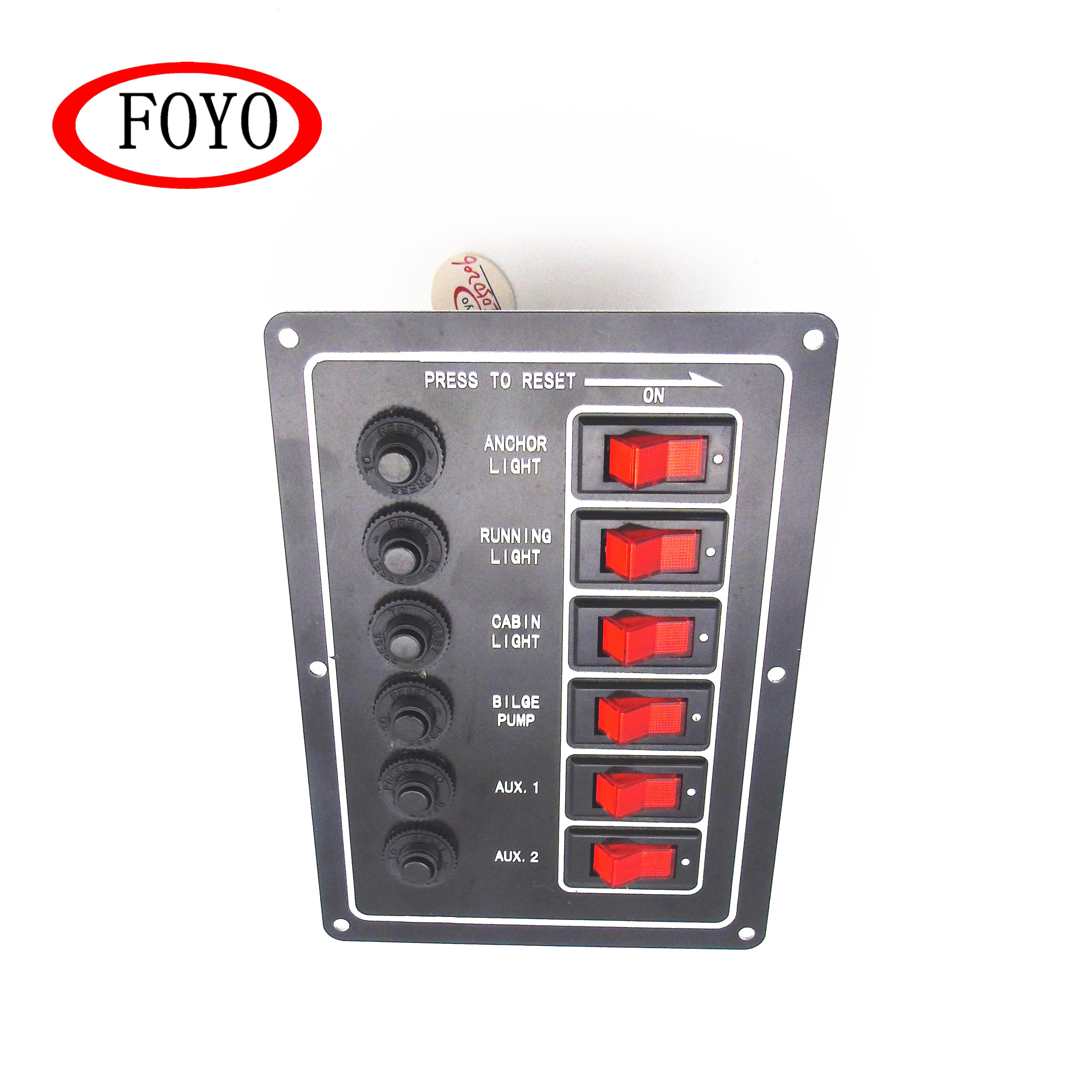 Foyo boat parts and accessories marine switch panel