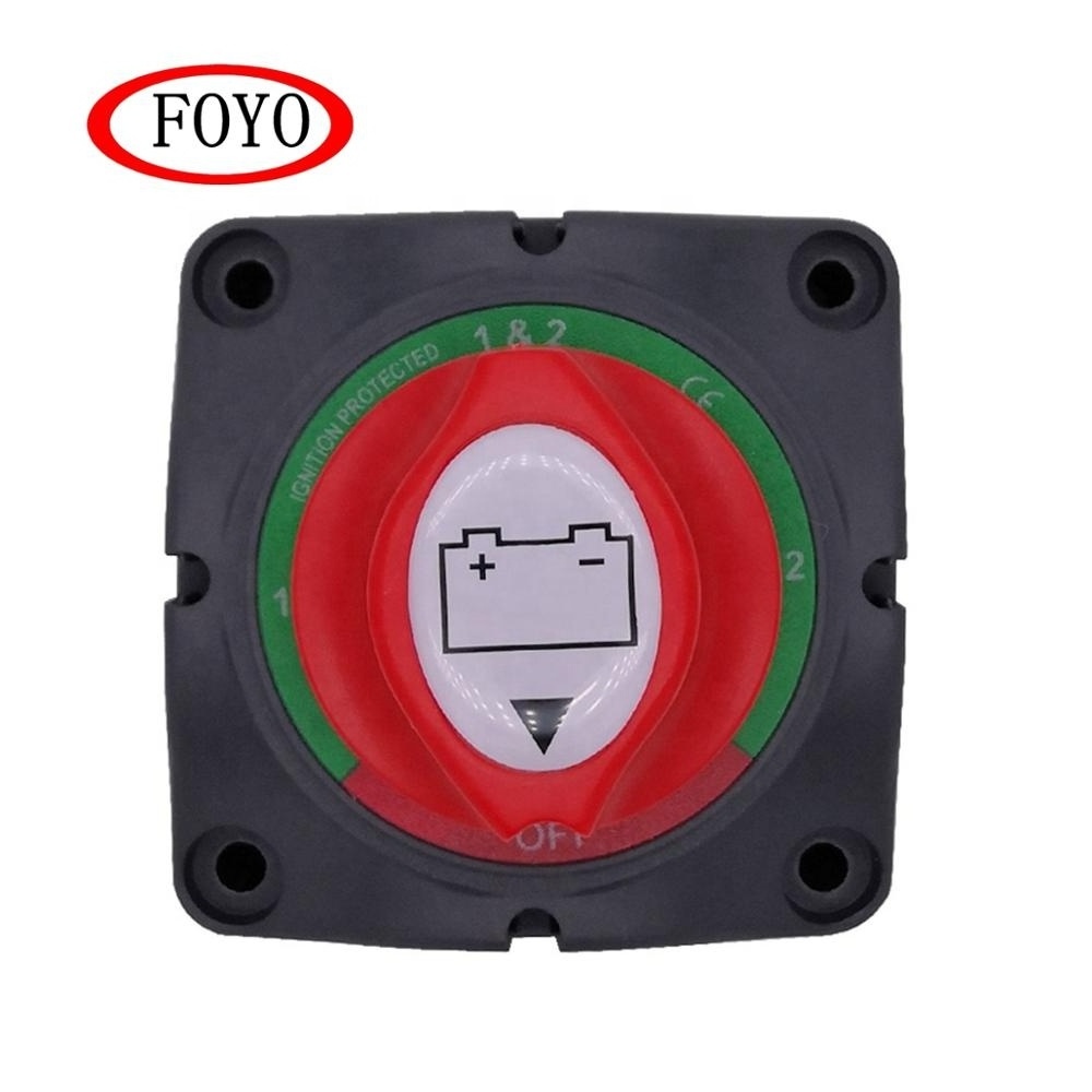 Foyo Brand Hot Sale Boat 12-48 V Battery Switch Waterproof Master Isolator Dual Battery Disconnect Switch for Boat