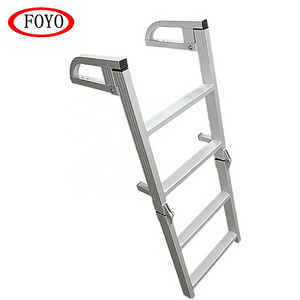 Foyo marine aluminum pool ladder 4 steps attic boat ladders for yacht