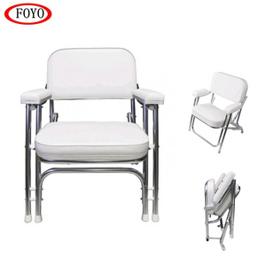 Foyo Brand Boat Accessories Folding Deck Chair Fishing Boat Seat For Yacht and Sailboat and Boat