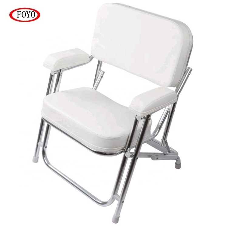 Foyo Brand Boat Accessories Folding Deck Chair Fishing Boat Seat For Yacht and Sailboat and Boat