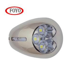 FOYO Brand LED Docking Light Marine Pontoon Boat 12V 316 Stainless Steel Surface Mount deck mount solar lights