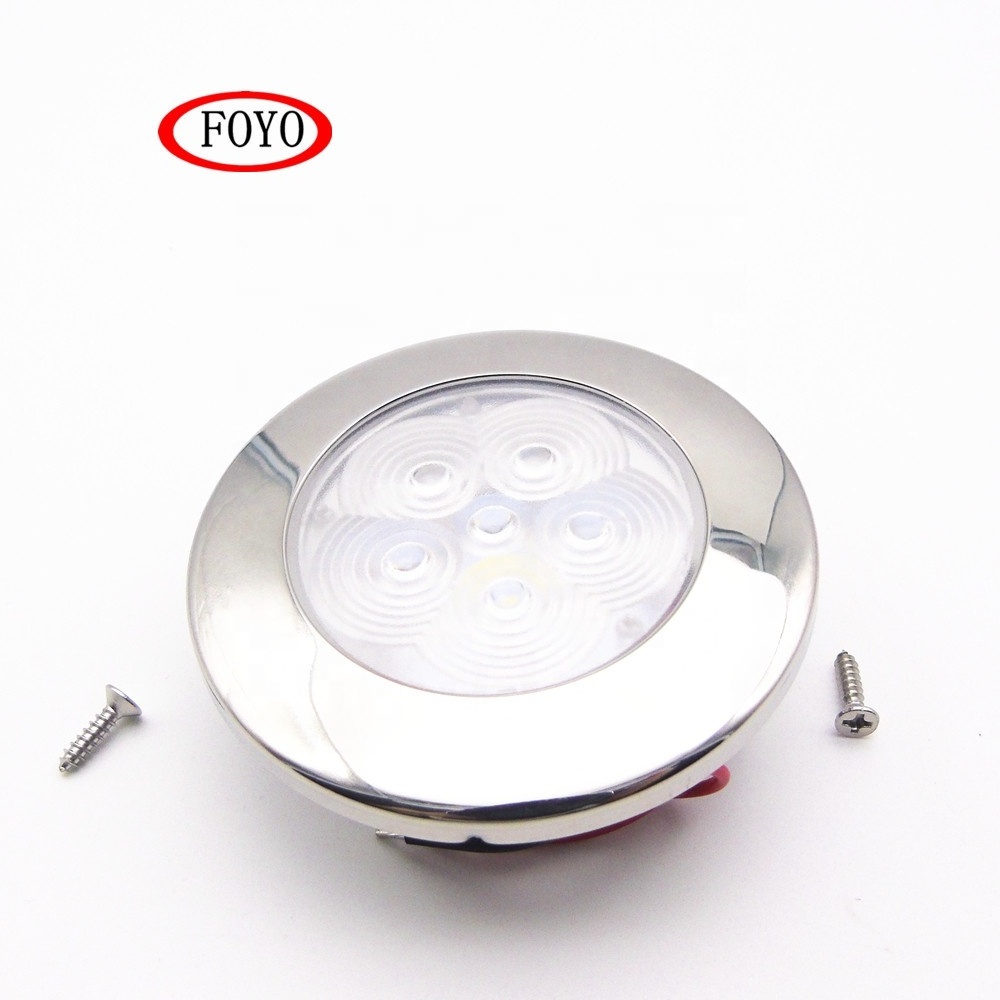 12V Marine Boat LED Ceiling Dome Light Car Interior Lamp for RV Motorhome Accessories Cool White