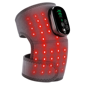 Rechargeable 660nm 850nm Infrared Light Heating Elbow Pads Shoulder Wrap Knee Brace Pain Relief Red Light Therapy Knee Massager