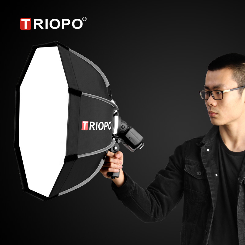 TRIOPO 65cm KX65CM Octagon Umbrella Softbox Soft box for Godox AD200 V1 Speedlite Flash Light photography studio accessories