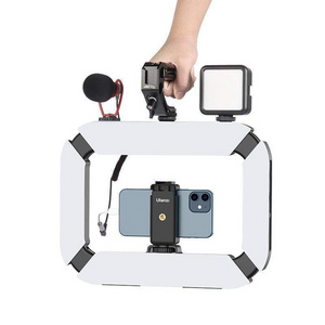 Ulanzi U200 handheld Led Video Ring Light Fill Light Smartphone Camera Cage Rig Bi-color 2500-8500K CRI+95 Video light