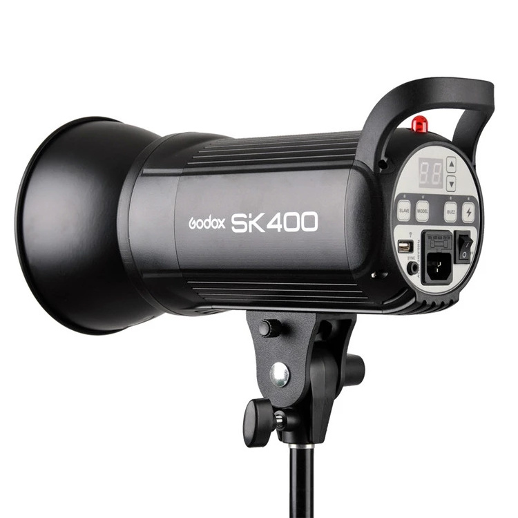 GODOX SK400 GN65 400Ws Professional Studio Flash light Strobe with Built-in 2.4G Wireless X System Creative Shooting light 110V/