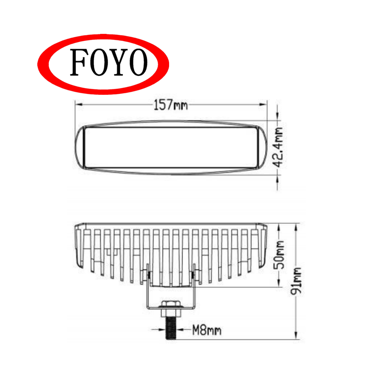 Foyo Boat Light LED Marine Spotlights Waterproof White Deck Dock Flood Light for Boat Accessories