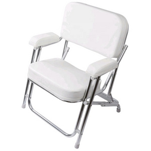 304 Stainless Steel White Boat Deck chair Folding Deck Chair