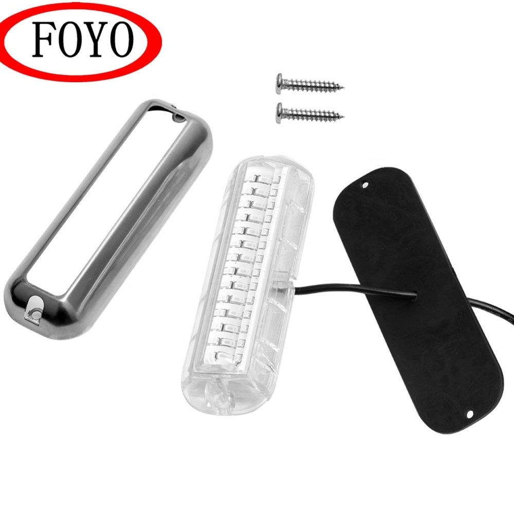 Foyo new brand cheap LED Waterproof Pontoon Marine Transom Color Underwater Light Boat Light Bar Yacht Styling Work Lamp