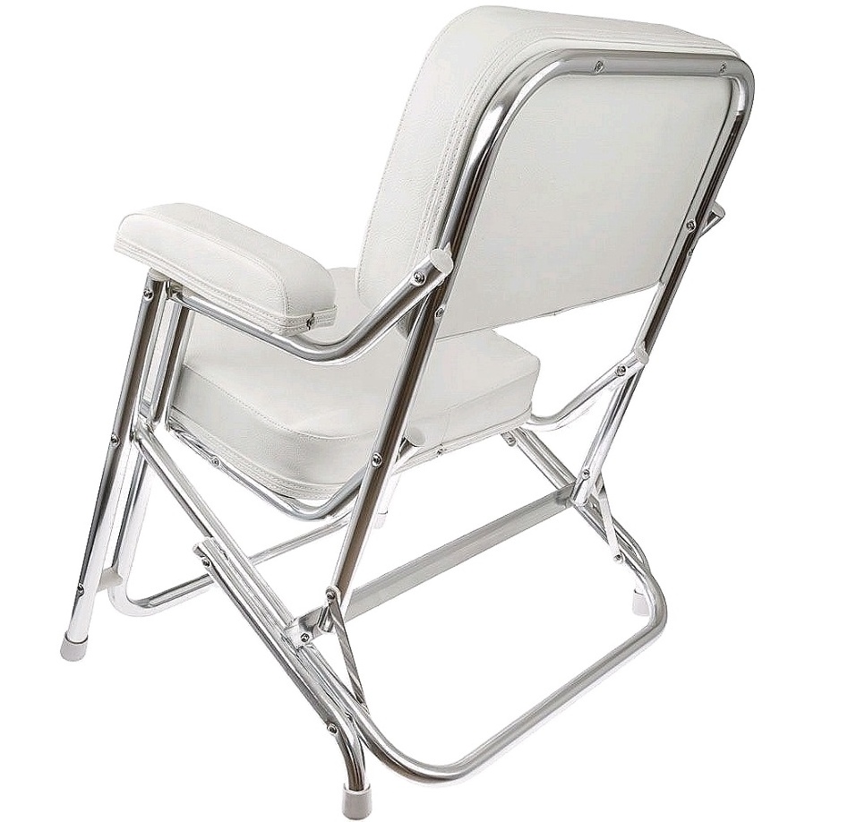 304 Stainless Steel White Boat Deck chair Folding Deck Chair