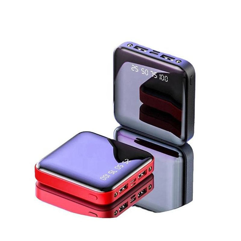 New Trending Digital Display Advertising Lithium Batterie Shoes Mirror Small Portable Mini 20000 Mah Power Bank