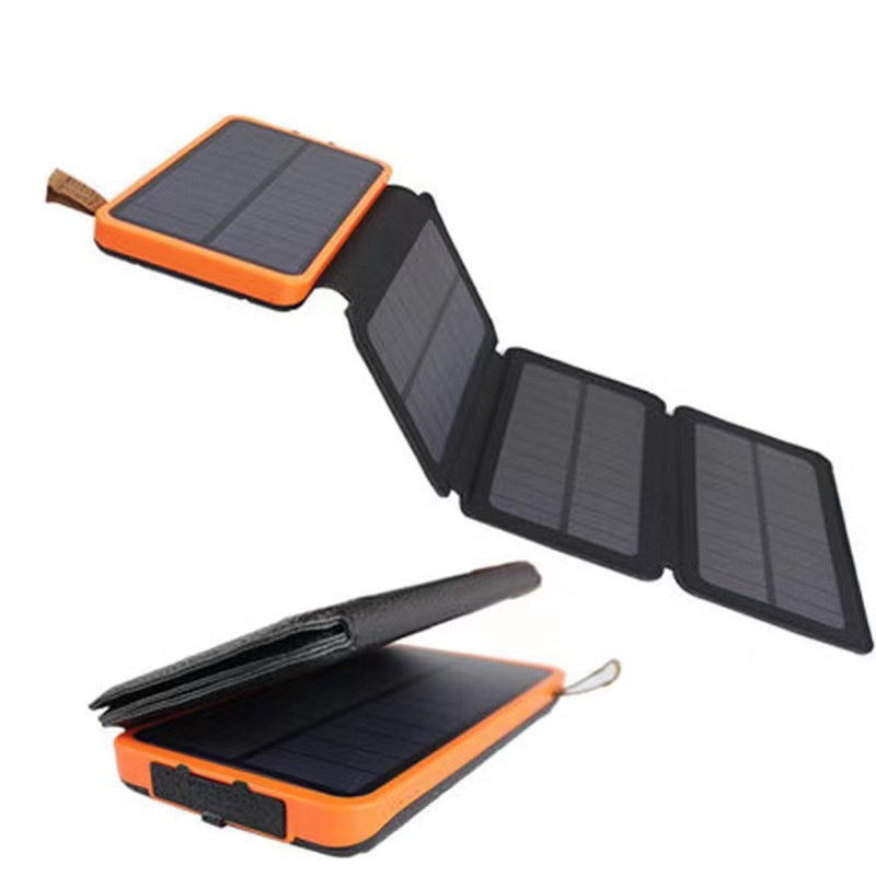 Solar Charger 25000mAh Portable Solar Phone Charger with 4 Solar Panels, High Capacity Solar Power Bank External Battery Pack