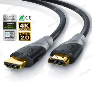 Trend Products 24k Gold Plated Connectors Kabel HDMI 2.0 Cable 4k*2k,18gbps 60hz Customized Pure Copper Cable HDMI 4k