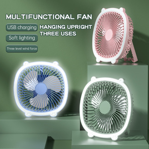 Trending Products 2024 New Arrivals Outdoor Travel Wall Mounted Rechargeable Table Mini Fans Portable LED Ceiling Fans