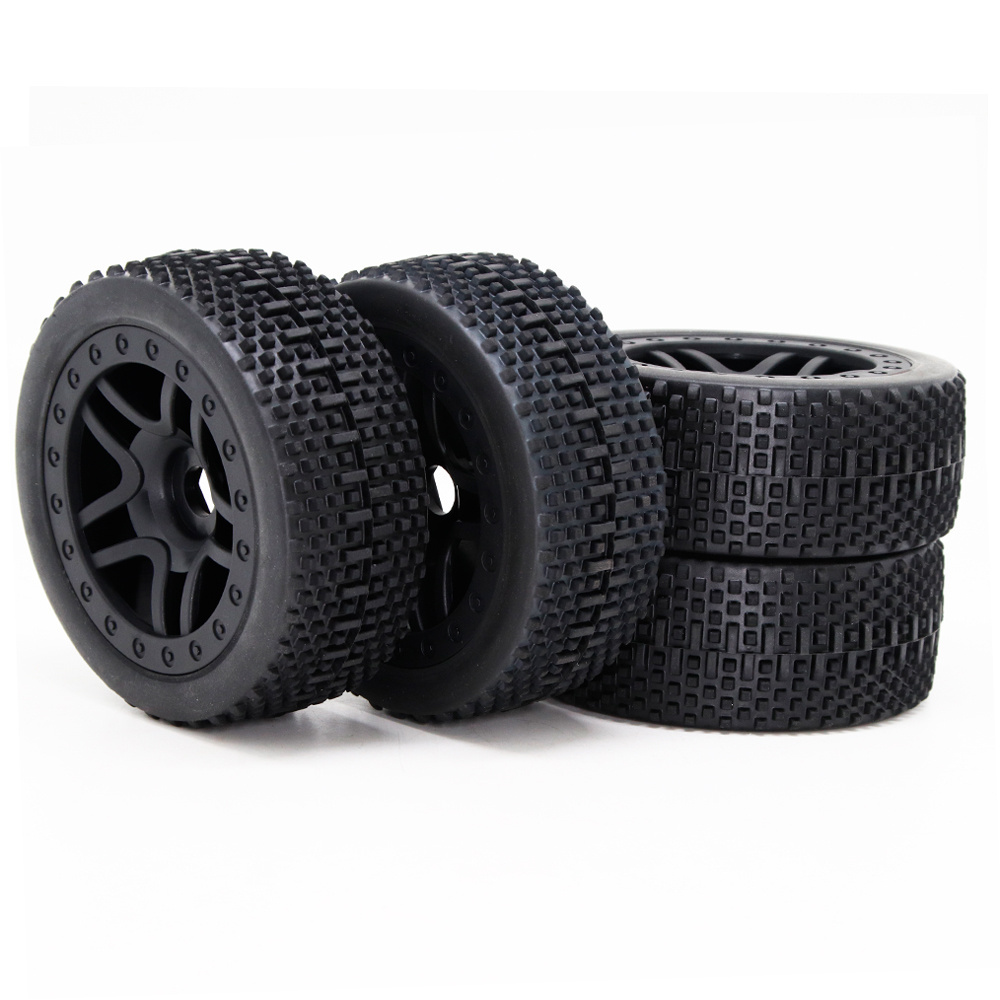 RC Truck Car 1/7 1/8 1/10 Rubber Tyres Tire and Wheel for Tamiya Redcat Slash Car