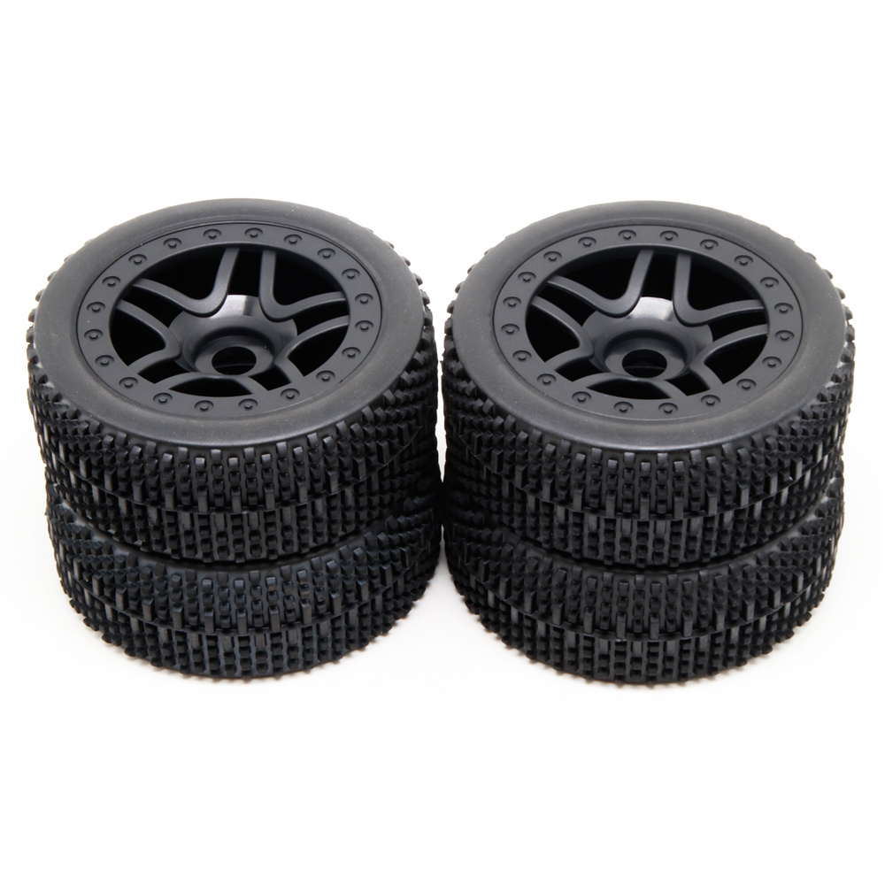 RC Truck Car 1/7 1/8 1/10 Rubber Tyres Tire and Wheel for Tamiya Redcat Slash Car