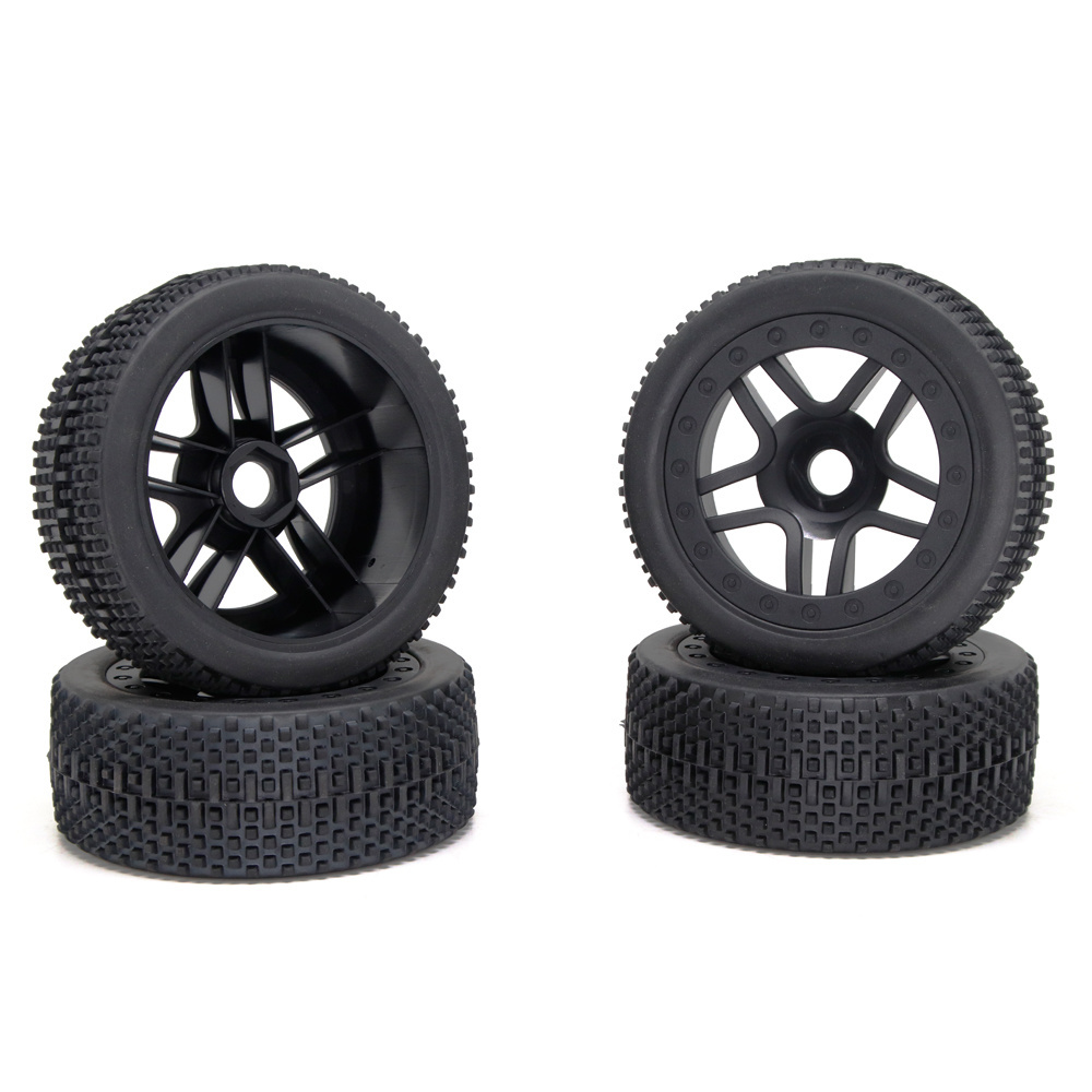 RC Truck Car 1/7 1/8 1/10 Rubber Tyres Tire and Wheel for Tamiya Redcat Slash Car