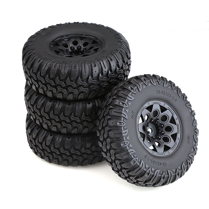 RC Crawler 1.9 Inch Rubber Tyres Tire and Wheel for SCX10 TRX4 TRX6 Tamiya Redcat Slash