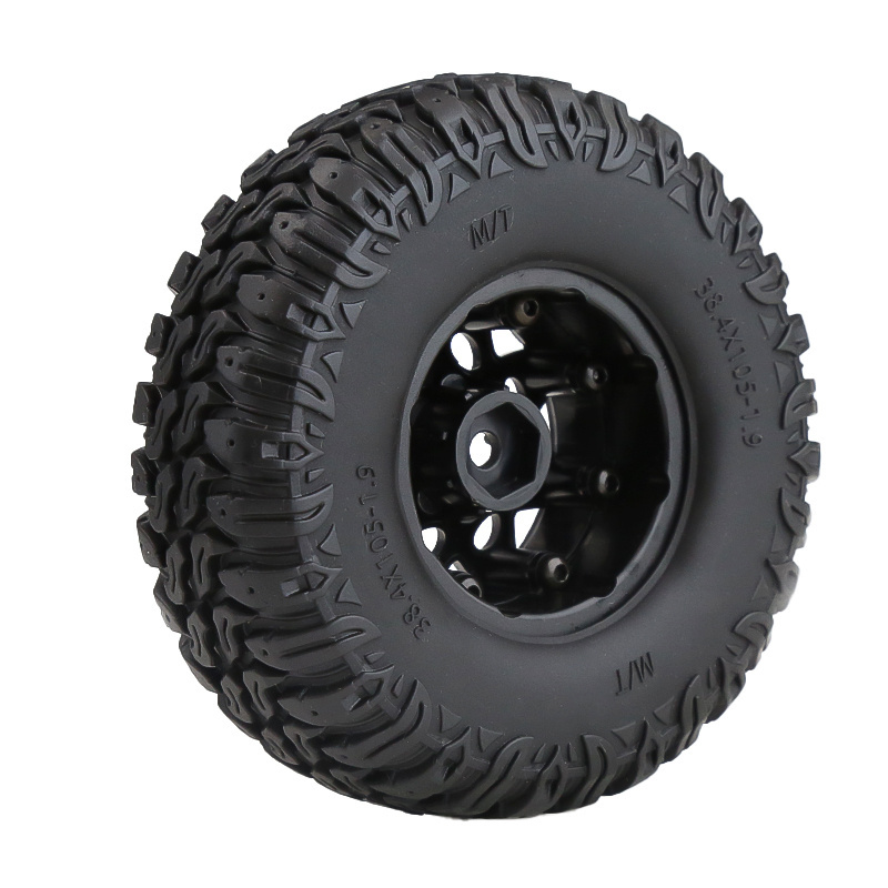 RC Crawler 1.9 Inch Rubber Tyres Tire and Wheel for SCX10 TRX4 TRX6 Tamiya Redcat Slash