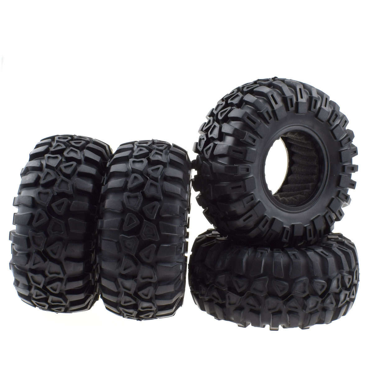 2.2 inch climbing tyres 1/10 scale rc 135MM tire with sponge liner fits for 2.2 inch metal wheels