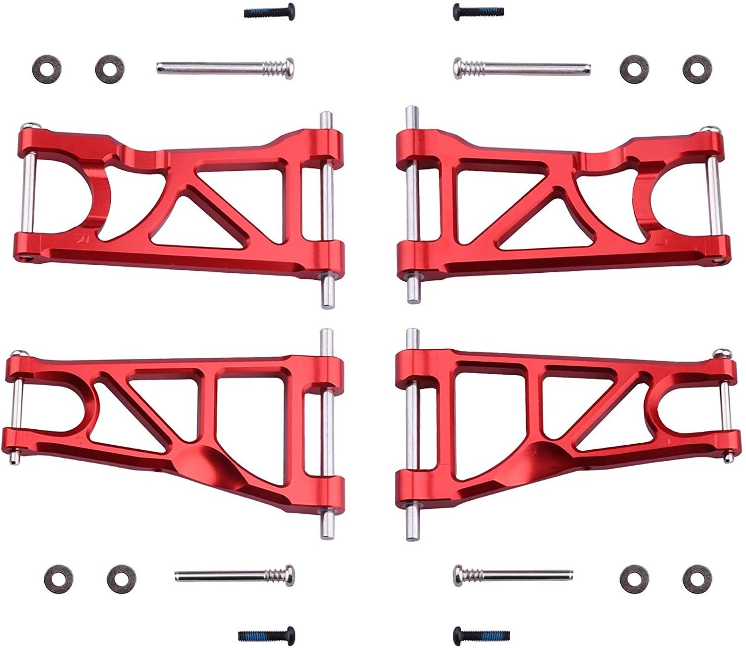 Aluminum Suspension Arms Set (Front & Rear) for Arrma 1/10 Granite 4X4, Senton, Replacement of AR330443 AR330516 Option Parts