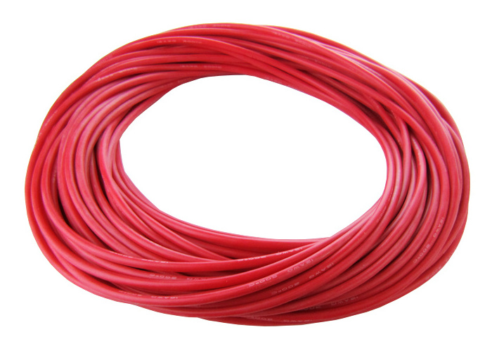 2 4 6 7 8 10 12 14 16 18 20 22 24 AWG Gauge High Temperature Heater Resistant Solid Copper Rubber Coated Silicone Cable Wire