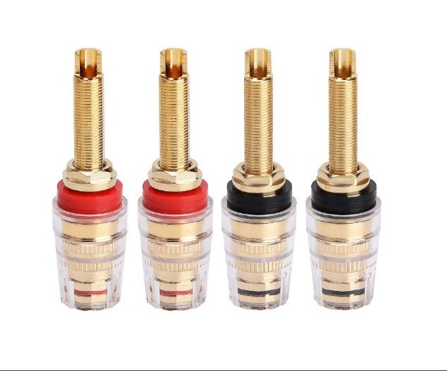 4mm Banana Plug Socket Connector Binding Post for Amplifier Speaker Terminal Socket Connector & Audio Video Cable Plugs & Adapte