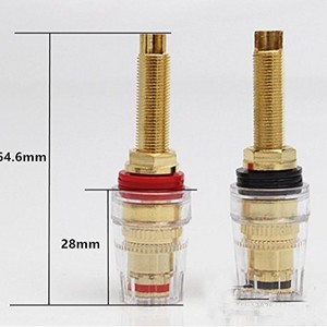 4mm Banana Plug Socket Connector Binding Post for Amplifier Speaker Terminal Socket Connector & Audio Video Cable Plugs & Adapte