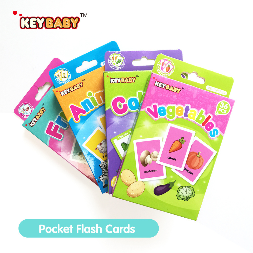 Keybaby Custom High Quality best seller children Packaging Game Children Card Kids Playing Cards flash memory paper card