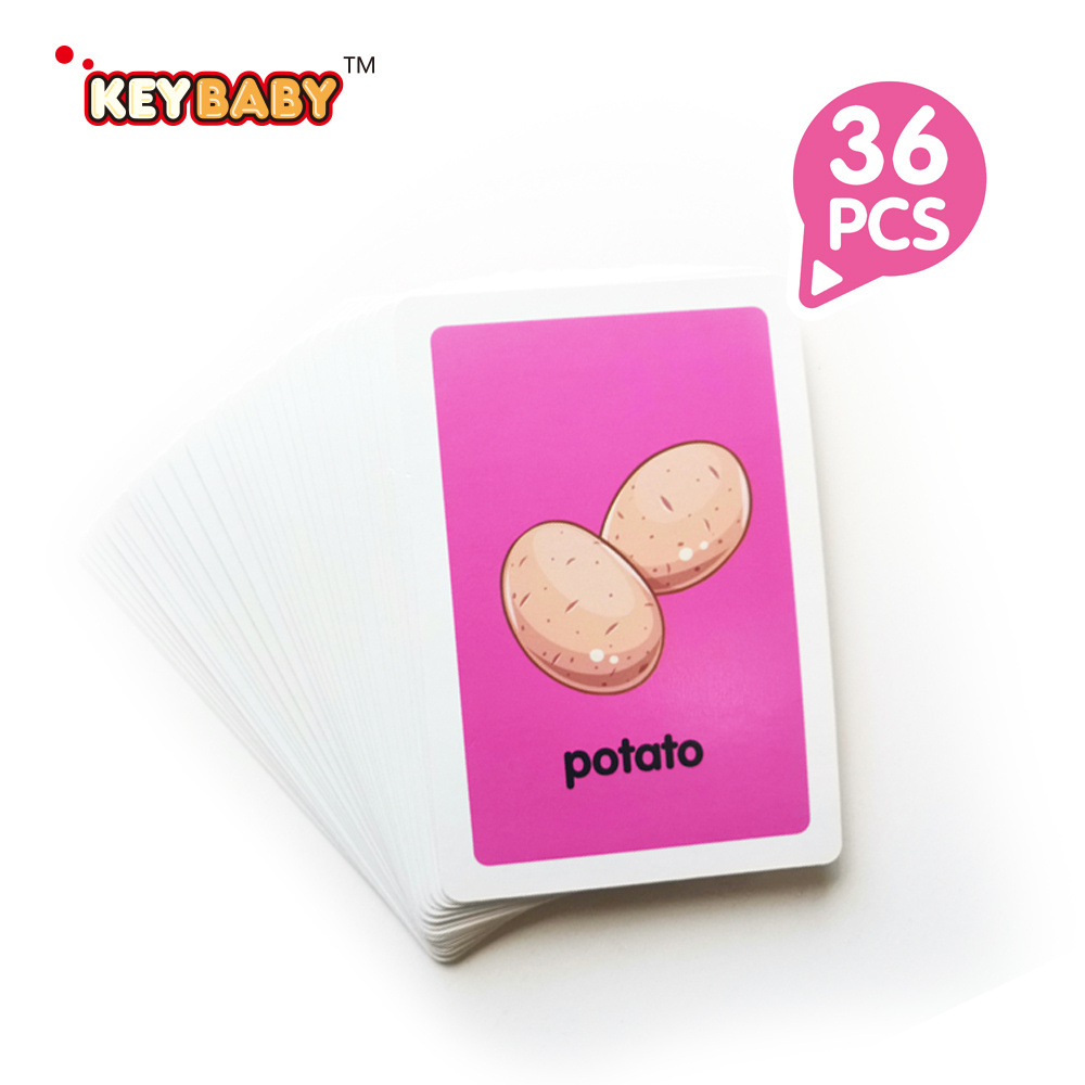 Keybaby Custom High Quality best seller children Packaging Game Children Card Kids Playing Cards flash memory paper card